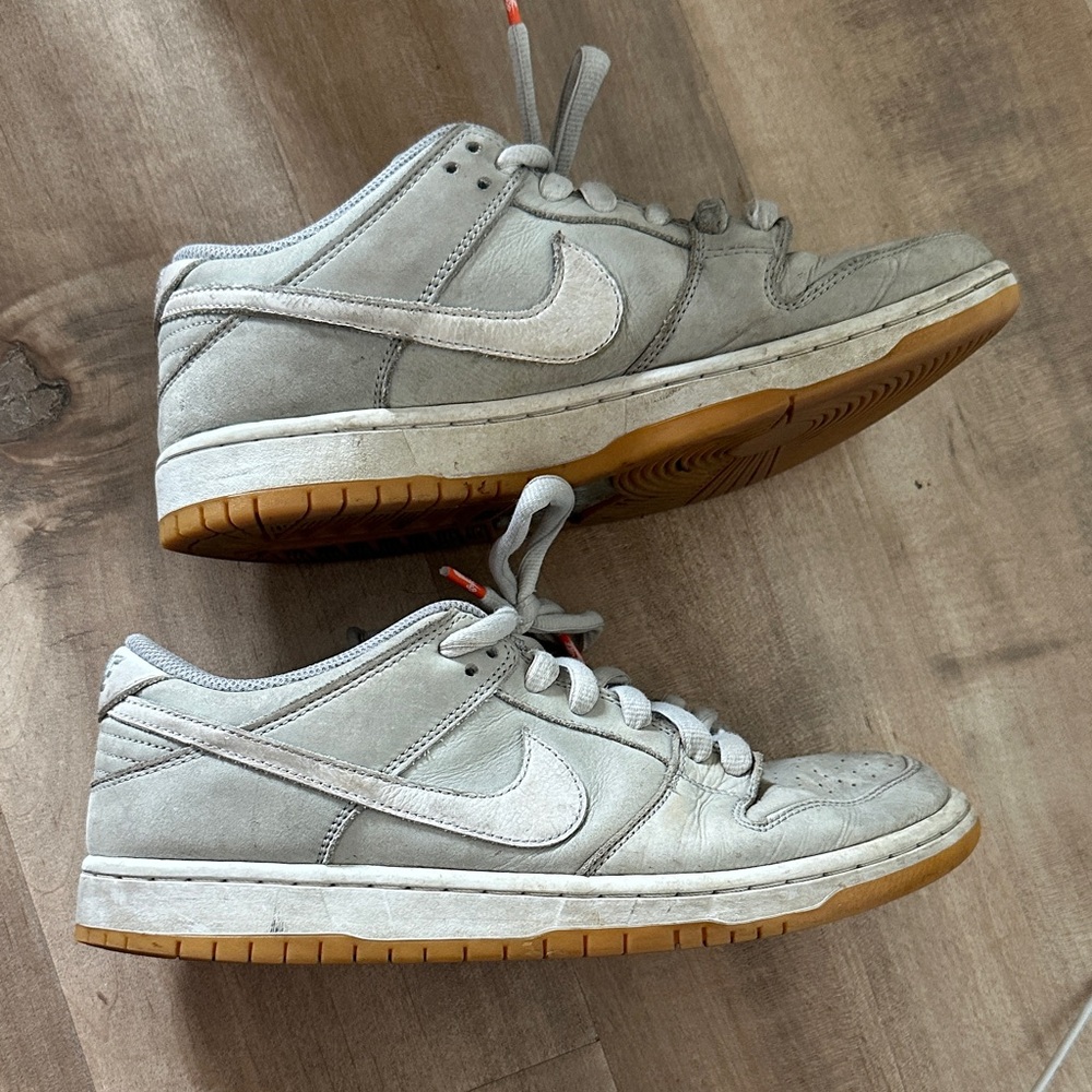 Nike SB Dunk Low Pro - Wolf Grey Gum Sneakers- size 9